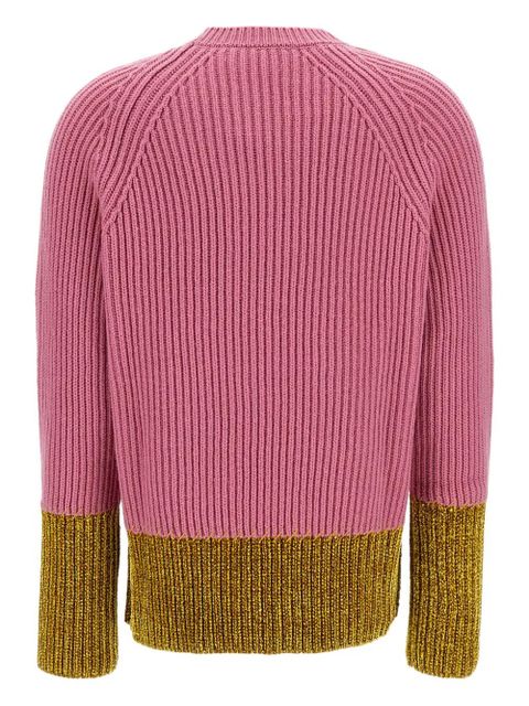 Marni ribbed panelled sweater - Pink - zdjęcie produktu nr 2