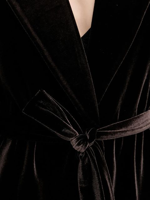 Gestuz marynarka welurowa kolor brązowy jednorzędowa gładka 10910717