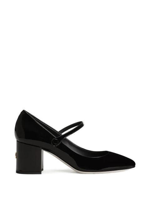 Dolce & Gabbana square-toe block-heel pumps - Black - zdjęcie produktu nr 1