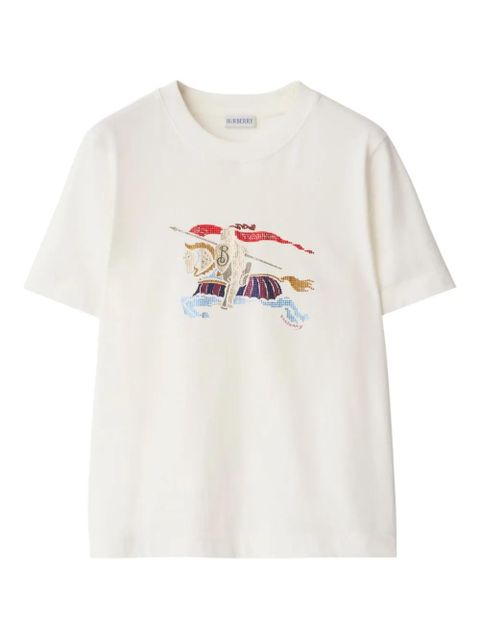 Burberry crystal-embellished T-shirt - White - zdjęcie produktu nr 1