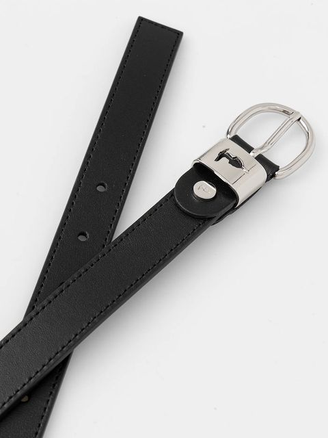 Trussardi pasek skórzany damski kolor czarny B344B000005N - zdjęcie produktu nr 2
