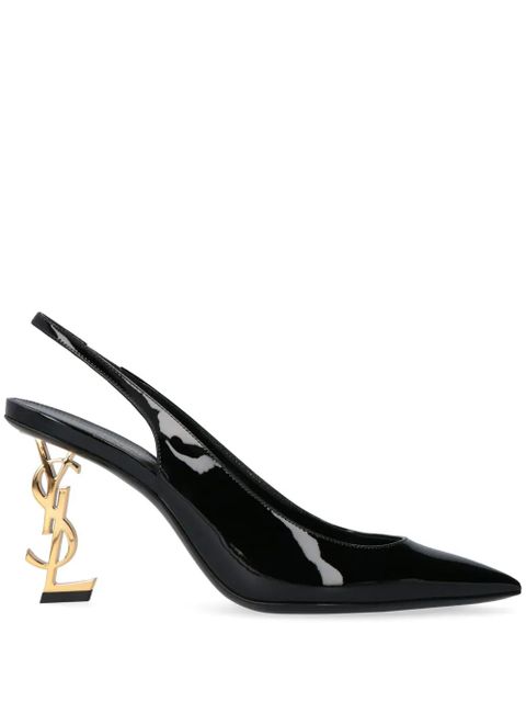 Saint Laurent Opyum 85mm slingback pumps - Black - zdjęcie produktu nr 1