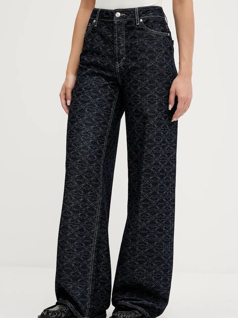 HUGO jeansy bawełniane damskie high waist 50541522 - zdjęcie produktu nr 1