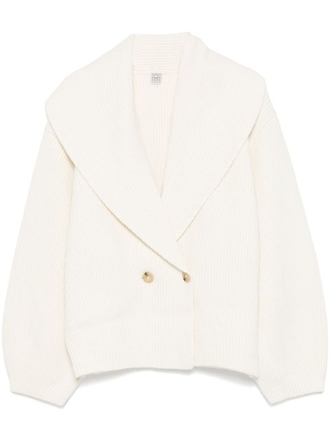 TOTEME shawl-lapels cardigan - Neutrals - zdjęcie produktu nr 1