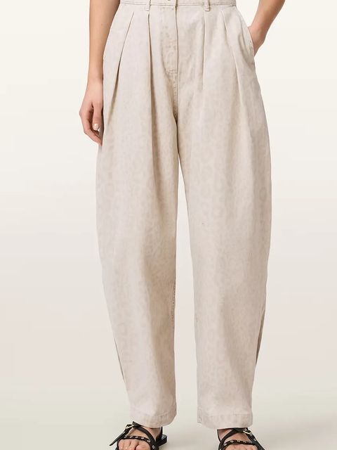 AllSaints spodnie baggy damskie bawełniane BECCA - zdjęcie produktu nr 1