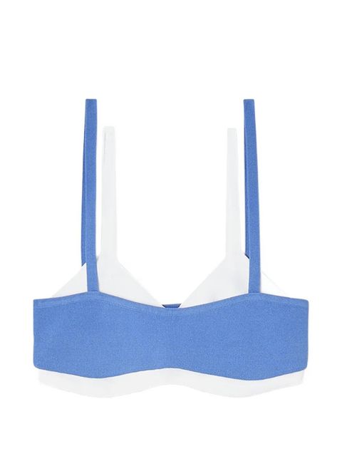 Diesel M-Zelda ribbed panelled top - Blue - zdjęcie produktu nr 1