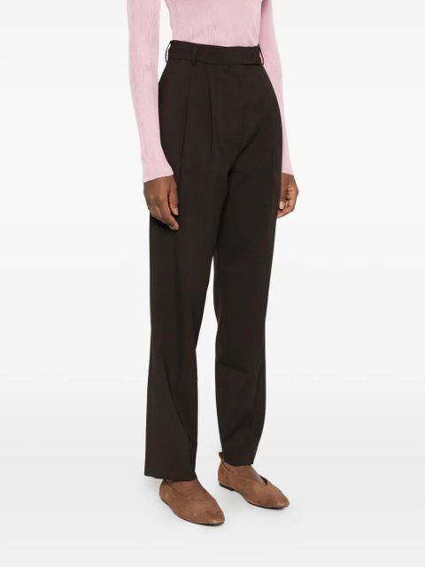 The Frankie Shop Bea pleated straight trousers - Brown - zdjęcie produktu nr 2