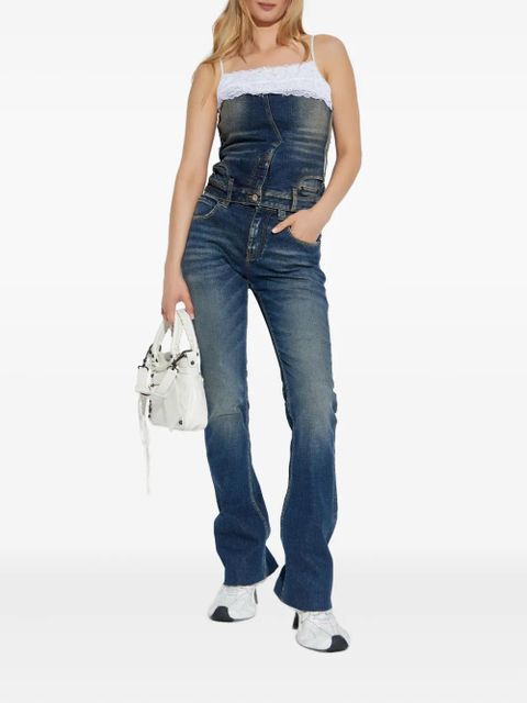 Balenciaga lace cotton top - Blue - zdjęcie produktu nr 2