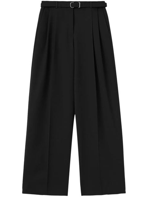 Jil Sander belted trousers - Black - zdjęcie produktu nr 1