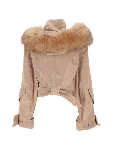 Blumarine beige cropped jacket - Neutrals - zdjęcie produktu nr 2