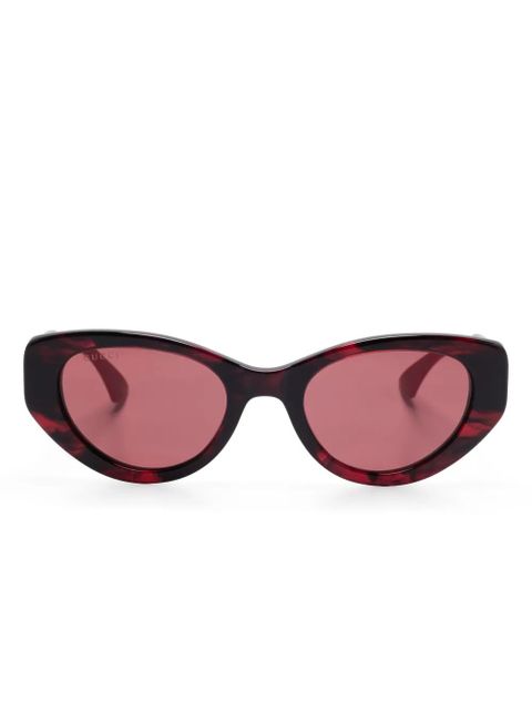 Gucci Eyewear cat-eye-frame sunglasses - Red - zdjęcie produktu nr 1