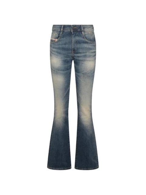 Diesel logo-patch flared jeans - Blue - zdjęcie produktu nr 1