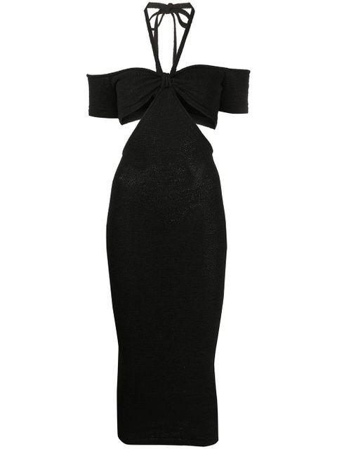 Cult Gaia Alicia knit cold-shoulder dress - Black - zdjęcie produktu nr 1