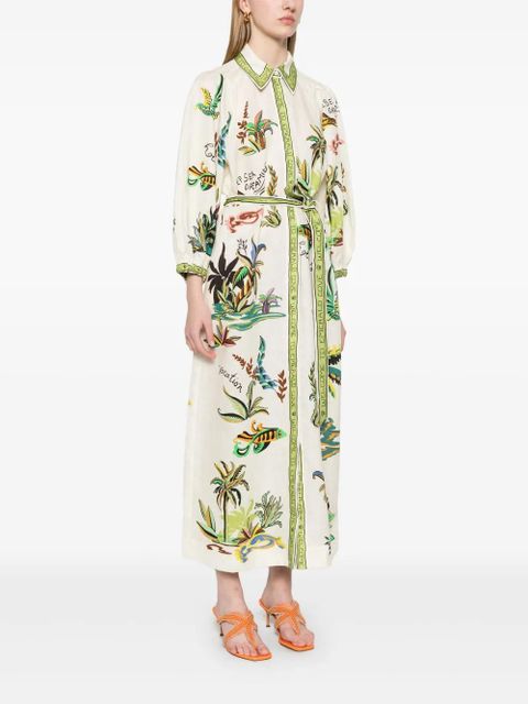 ALEMAIS Day Dream midi dress - Neutrals