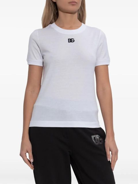 Dolce & Gabbana embroidered-logo T-shirt - White