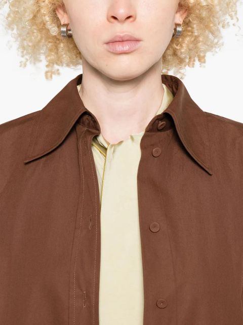 Jil Sander button-down long-sleeve shirt - Brown