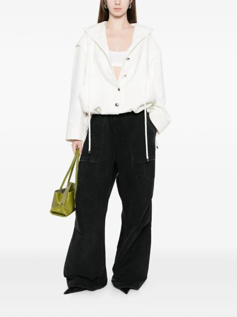 Blumarine hooded bouclé jacket - White - zdjęcie produktu nr 2