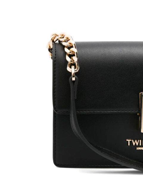 TWINSET gold-tone-hardware cross-body bag - Black