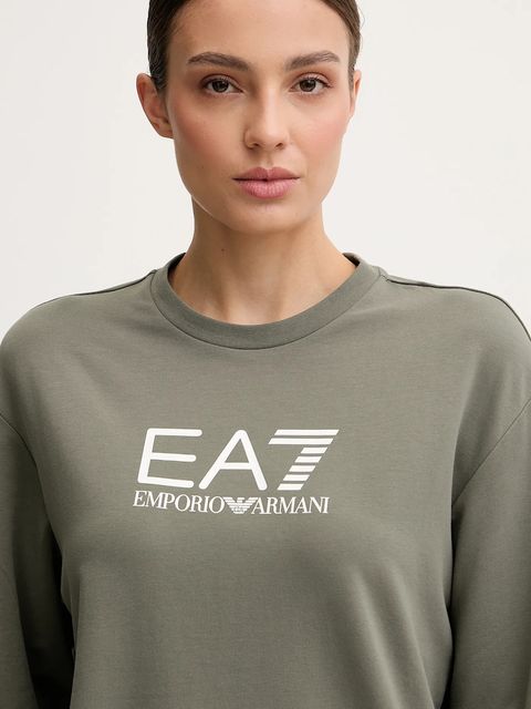 EA7 Emporio Armani dres damski kolor zielony AF13135.7W000115