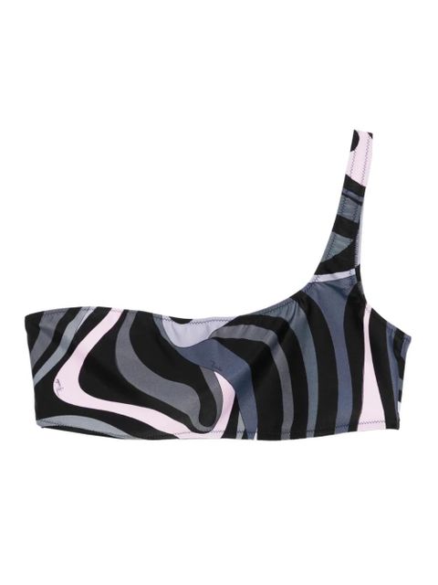 PUCCI one-shoulder bikini top - Black - zdjęcie produktu nr 1