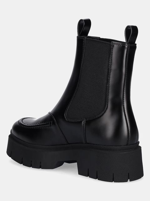 HUGO sztyblety Kris damskie kolor czarny na platformie 50548214