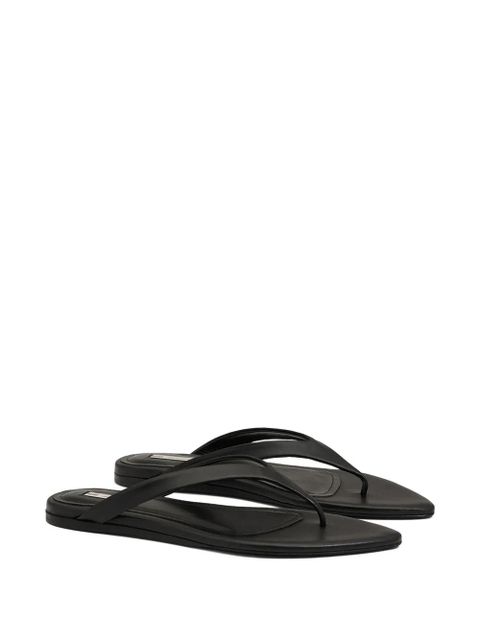 AMI Paris pointed-toe flat sandals - Black