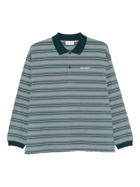 Carhartt WIP striped polo top - Green - zdjęcie produktu nr 1