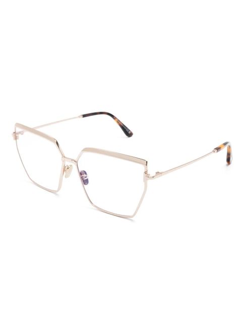 TOM FORD Eyewear oversize-frame glasses - Gold - zdjęcie produktu nr 2