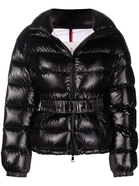 Moncler belted short down jacket - Black - zdjęcie produktu nr 1