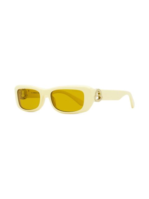 Moncler Eyewear Minuit rectangle-frame sunglasses - Yellow - zdjęcie produktu nr 2