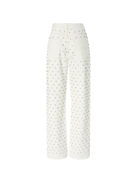 PINKO stud-embellished denim jeans - Neutrals - zdjęcie produktu nr 2