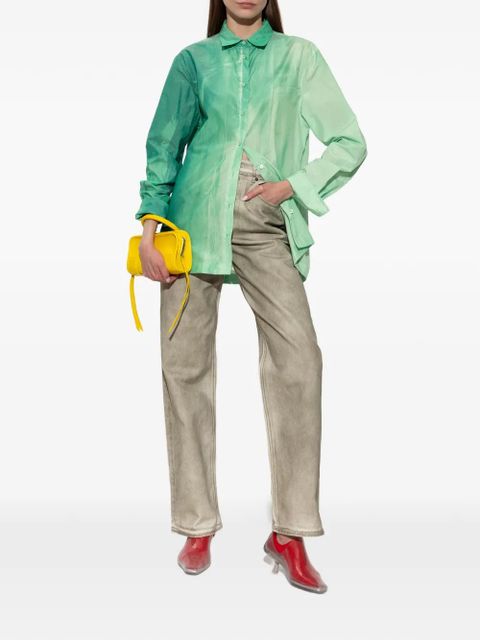 LOEWE button-down cotton shirt - Green - zdjęcie produktu nr 2