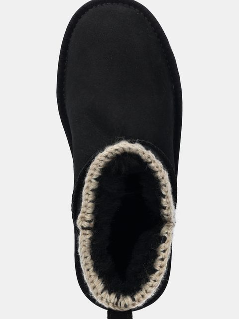 Answear.LAB śniegowce zamszowe kolor czarny