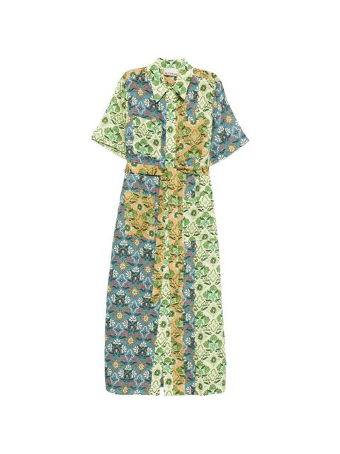 ALEMAIS floral print shirt dress - Blue - zdjęcie produktu nr 1