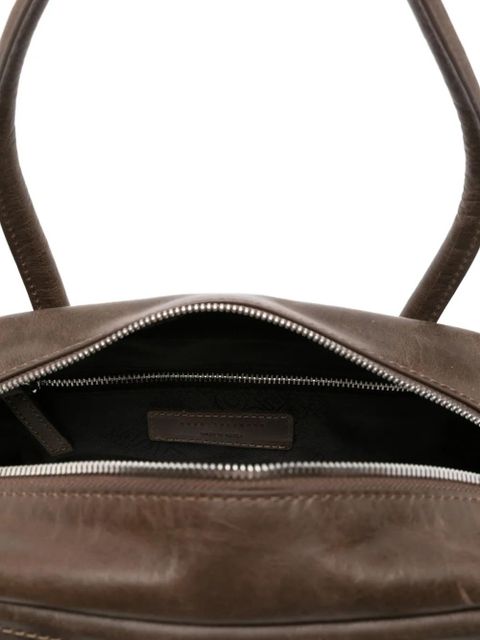 Marge Sherwood top-handle leather tote bag - Brown