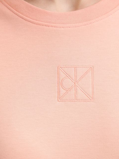 Calvin Klein t-shirt bawełniany damski kolor pomarańczowy LV044D201G