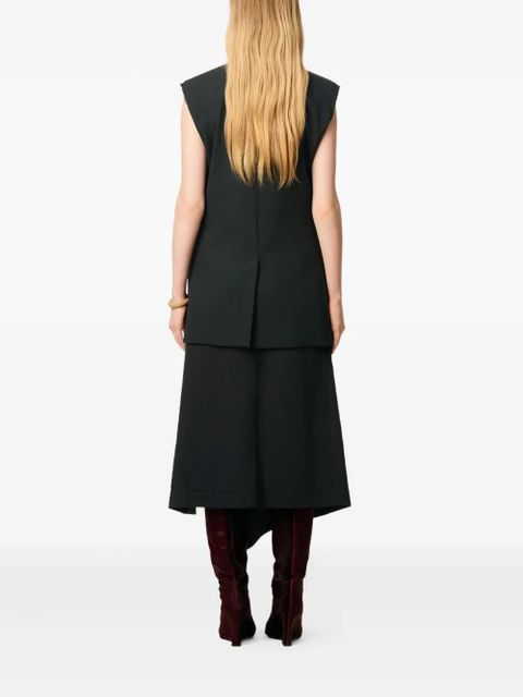 AMI Paris wool sleeveless gilet - Black