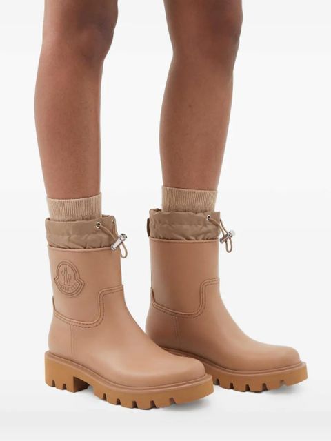 Moncler Kickstream rain boots - Brown