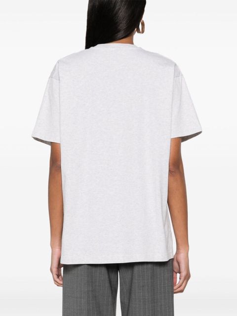 TOTEME mélange-effect T-shirt - Grey