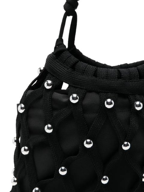 SANDRO studded shoulder bag - Black