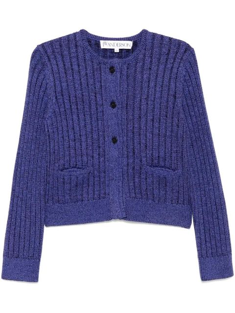 JW Anderson cropped buttoned cardigan - Purple - zdjęcie produktu nr 1