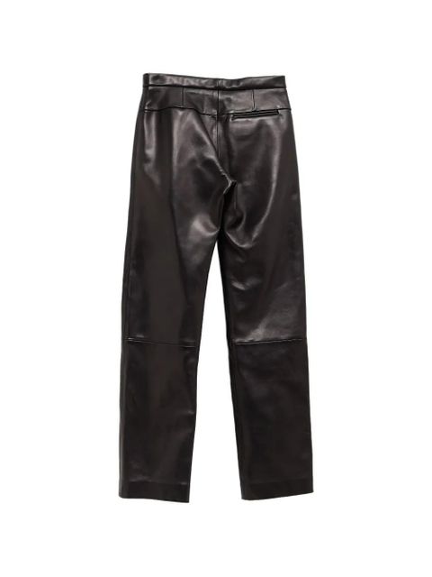 KHAITE panelled leather trousers - Black - zdjęcie produktu nr 2