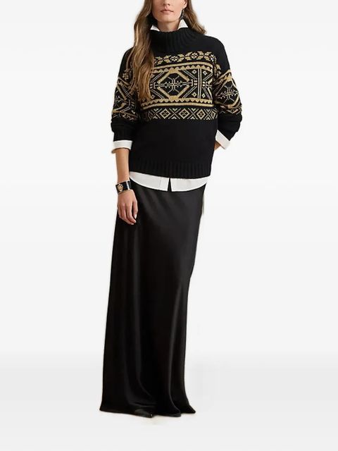 Lauren Ralph Lauren fair isle roll-neck sweater - Black - zdjęcie produktu nr 2