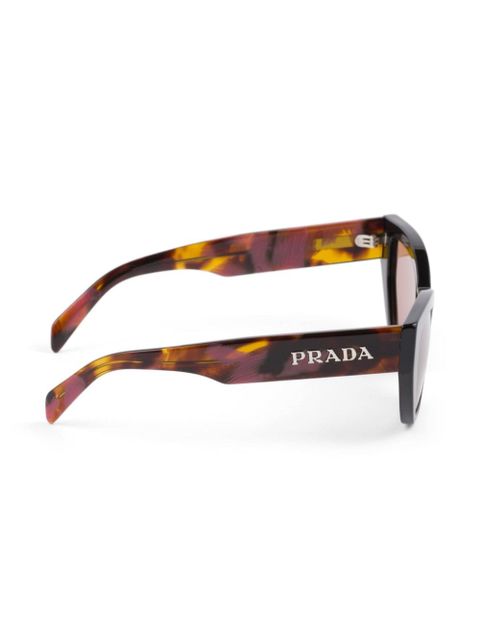 Prada Eyewear tortoiseshell-effect cat-eye sunglasses - Brown