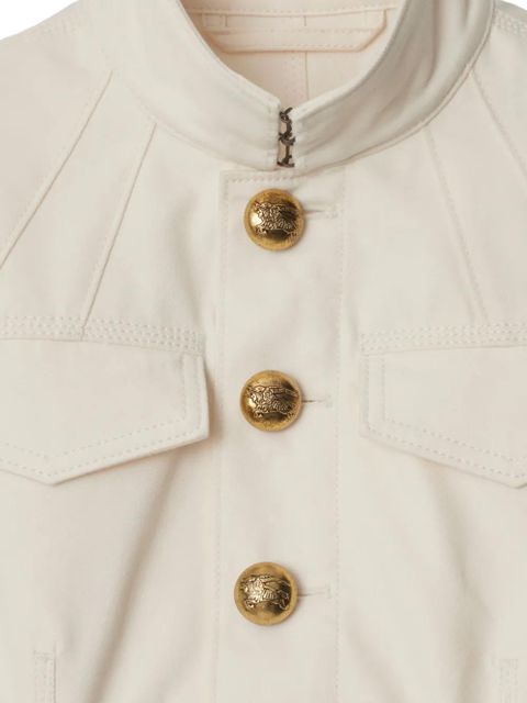 Burberry cropped cotton jacket - White