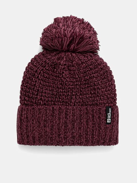 Jack Wolfskin czapka MEDLEY kolor bordowy A65237 - zdjęcie produktu nr 1