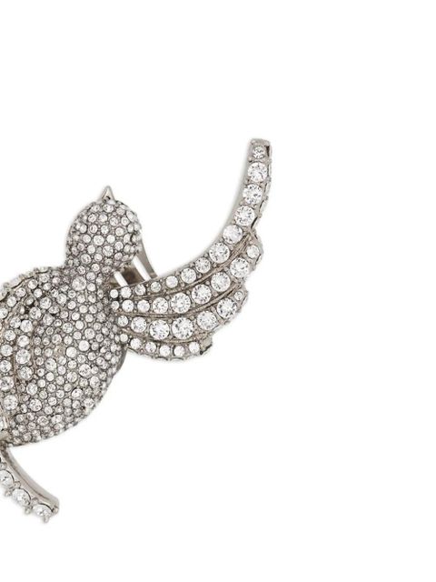 Balmain Swallow rhinestone-embellished earrings - Silver - zdjęcie produktu nr 2