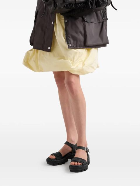 Prada taffeta mini skirt - Neutrals