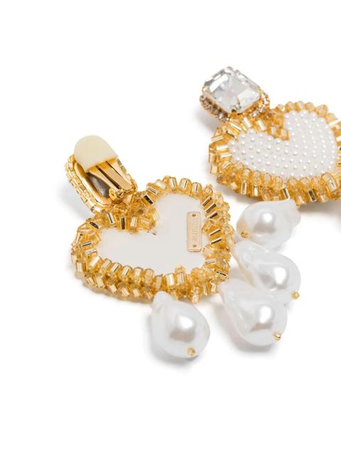 Vanina Love Letter earrings - White