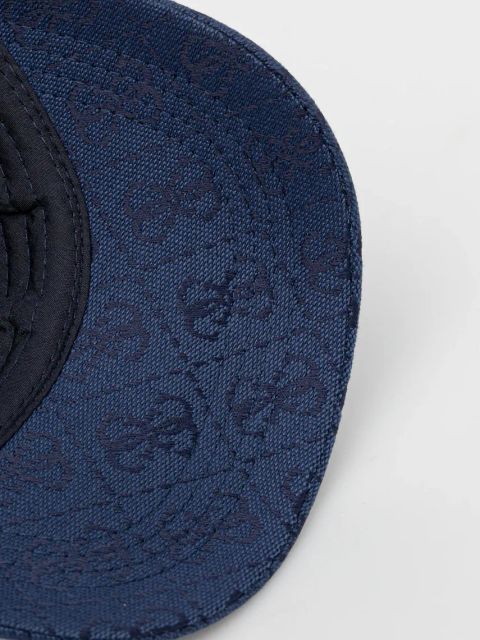 Guess czapka z daszkiem damska kolor granatowy wzorzysta V5GZ03 WH492